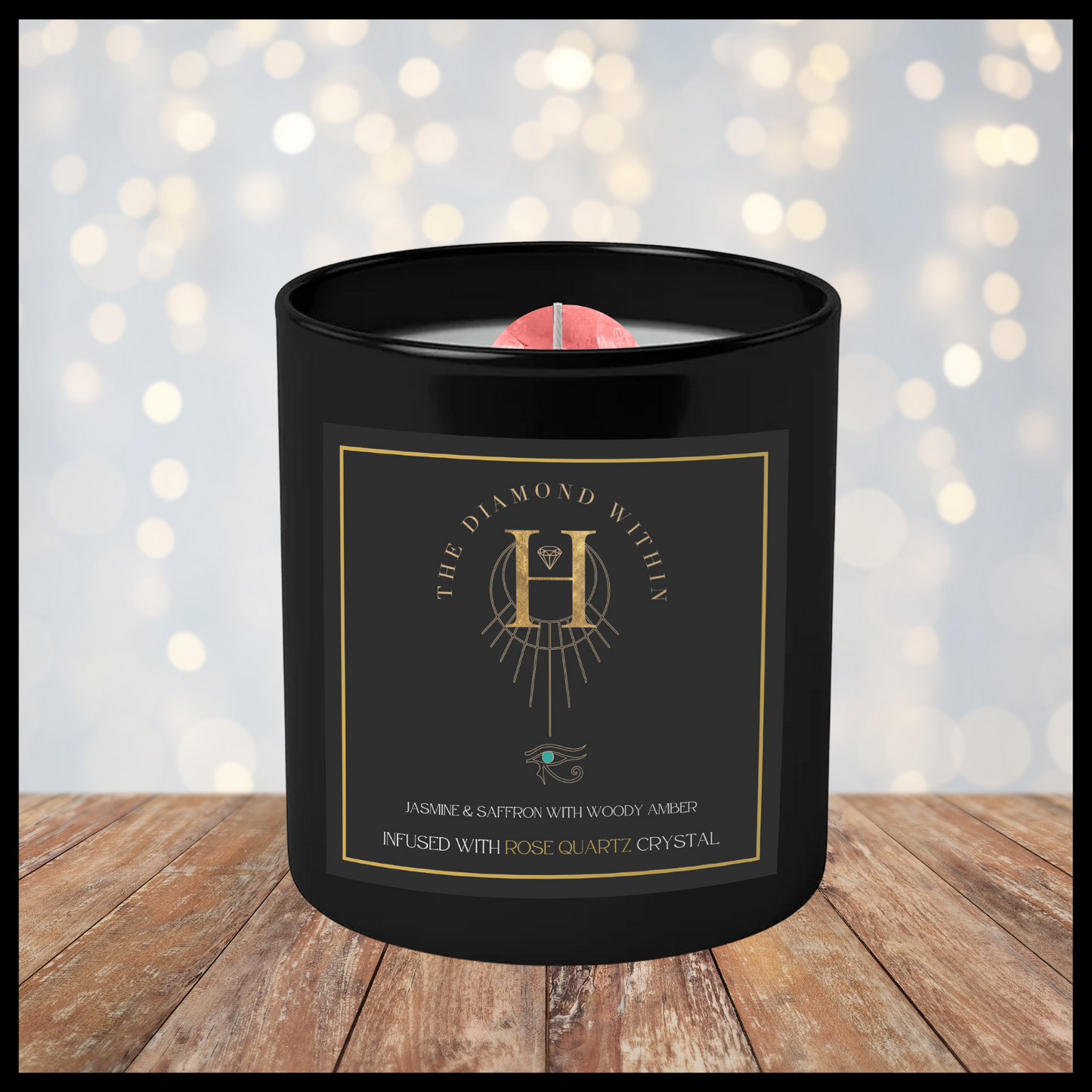 The Diamond Within Crystal Candle